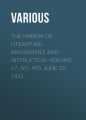 The Mirror of Literature, Amusement, and Instruction. Volume 17, No. 495, June 25, 1831 The Mirror of Literature, Amusement, and Instruction. Volume 17, No. 495, June 25, 1831