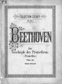 Promethee (Die Geschopfe des Prometheus) de Beethoven