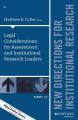Legal Considerations for Assessment and Institutional Research Leaders