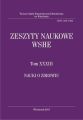 Zeszyty Naukowe WSHE, t. XXXIII, Nauki o Zdrowiu