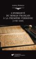L’hybridite du roman francais a la premiere personne (1789–1820)