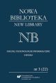 „Nowa Biblioteka. New Library. Uslugi, technologie informacyjne i media” 2016, nr 3 (22)