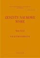 Zeszyty Naukowe WSHE, t. XXXI, Nauki Ekonomiczne