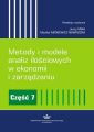 Metody i modele analiz ilosciowych w ekonomii i zarzadzaniu. Czesc 7