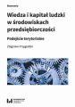 Wiedza i kapital ludzki w srodowiskach przedsiebiorczosci