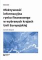 Efektywnosc informacyjna rynku finansowego w wybranych krajach Unii Europejskiej
