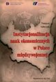 Instytucjonalizacja nauk ekonomicznych w Polsce miedzywojennej