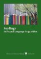 Readings in Second Language Acquisition