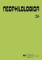 „Neophilologica” 2014. Vol. 26: Le concept d'evenement et autres etudes