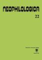 Neophilologica. Vol. 22: Etudes semantico-syntaxiques des langues romanes. Hommage a Stanislaw Karolak
