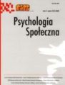Psychologia Spoleczna nr 2(7)/2008