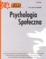 Psychologia Spoleczna nr 1-2(10)/2009