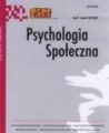 Psychologia Spoleczna nr 1(1)/2006