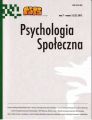 Psychologia Spoleczna nr 2 (21) 2012