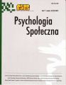 Psychologia Spoleczna nr 4(23)/2012