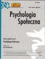 Psychologia Spoleczna nr 1(28)/2014