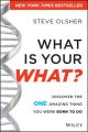 What Is Your WHAT?. Discover The One Amazing Thing You Were Born To Do