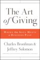The Art of Giving. Where the Soul Meets a Business Plan