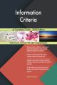 Information Criteria A Complete Guide - 2020 Edition