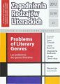 Zagadnienia Rodzajow Literackich t. 55 (109) z.1/2012