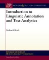 Introduction to Linguistic Annotation and Text Analytics