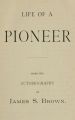 Life of a Pioneer