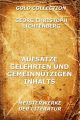 Aufsatze gelehrten und gemeinnutzigen Inhalts