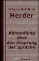 Abhandlung uber den Ursprung der Sprache