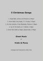 5 Christmas Songs Sheet Music for Violin & Piano