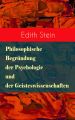 Philosophische Begrundung der Psychologie und der Geisteswissenschaften