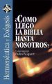 ?Como llego la Biblia hasta nosotros?