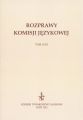 Rozprawy Komisji Jezykowej LTN t. LVIII