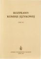 Rozprawy Komisji Jezykowej LTN t. LXI