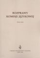 Rozprawy Komisji Jezykowej t. 63