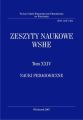 Zeszyty Naukowe WSHE, t. XXIV, Nauki Pedagogiczne Zeszyty Naukowe WSHE, t. XXIV, Nauki Pedagogiczne