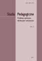 Studia Pedagogiczne. Problemy spoleczne, edukacyjne i artystyczne, t. 27 Studia Pedagogiczne. Problemy spoleczne, edukacyjne i artystyczne, t. 27