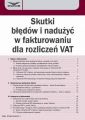 Skutki bledow i naduzyc w fakturowaniu dla rozliczen VAT