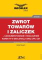 Zwrot towarow i zaliczek  udokumentowanie i rozliczenie korekty w deklaracji oraz JPK_VAT