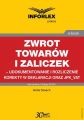 Zwrot towarow i zaliczek – udokumentowanie i rozliczenie korekty w deklaracji oraz JPK_VAT