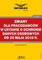 Zmiany dla pracodawcow w ustawie o ochronie danych osobowych od 25 maja 2018 r.