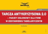 Tarcza antykryzysowa 2.0 – pakiet oslonowy dla firm w zestawieniu tabelarycznym