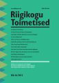 Riigikogu Toimetised 26