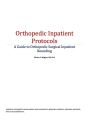 Orthopedic Inpatient Protocols