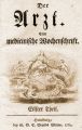 Der Arzt. T. 1