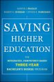 Saving Higher Education. The Integrated, Competency-Based Three-Year Bachelor's Degree Program