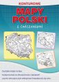 Konturowe mapy Polski z cwiczeniami
