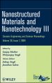 Nanostructured Materials and Nanotechnology III