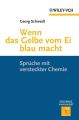 Wenn das Gelbe vom Ei blau macht. Spruche mit versteckter Chemie