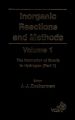 Inorganic Reactions and Methods, The Formation of Bonds to Hydrogen (Part 1)