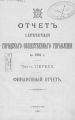 Отчет городской управы за 1904 г. Часть 1